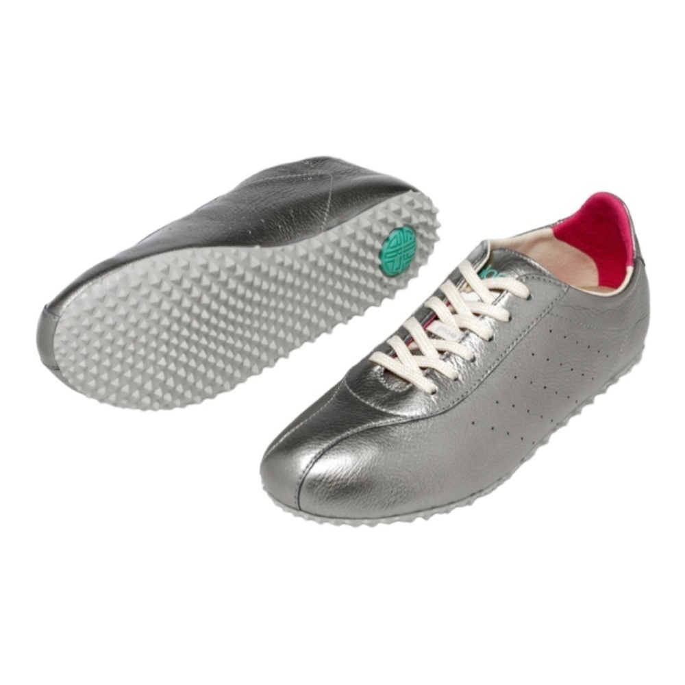 Pale Women’s Silver Sun Hematite Lightweight Traction Sport Sneakers Size 7 New